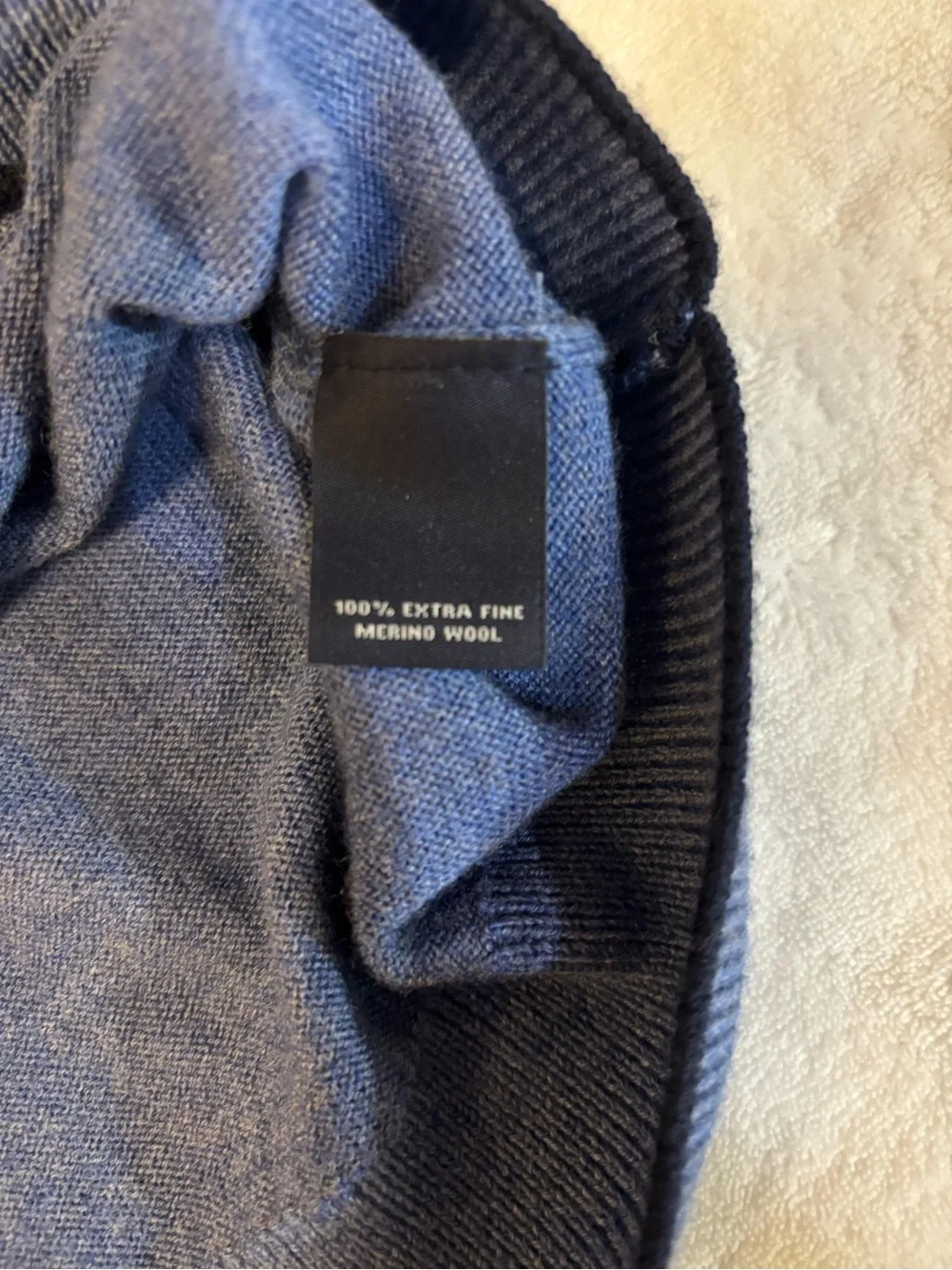 Hart Schaffner Marx Blue Half-Zip Sweater
